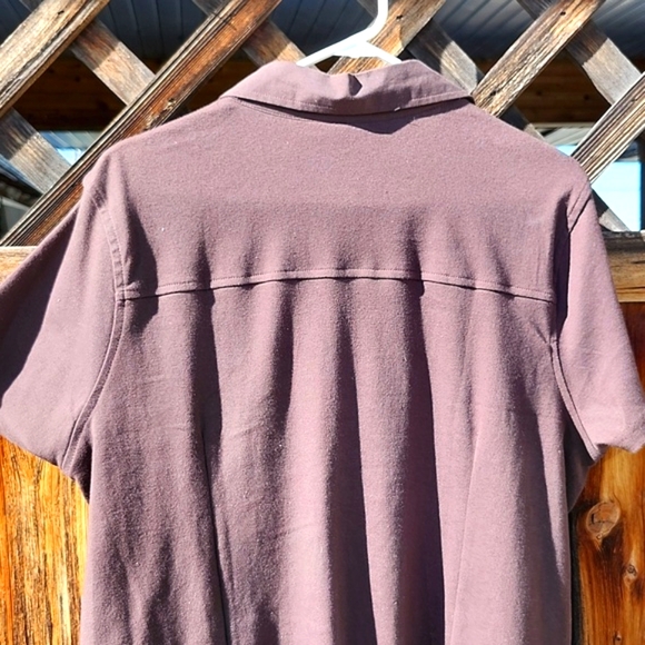 ⭐️Style and Co Brown Button Down Tee - Picture 7 of 7